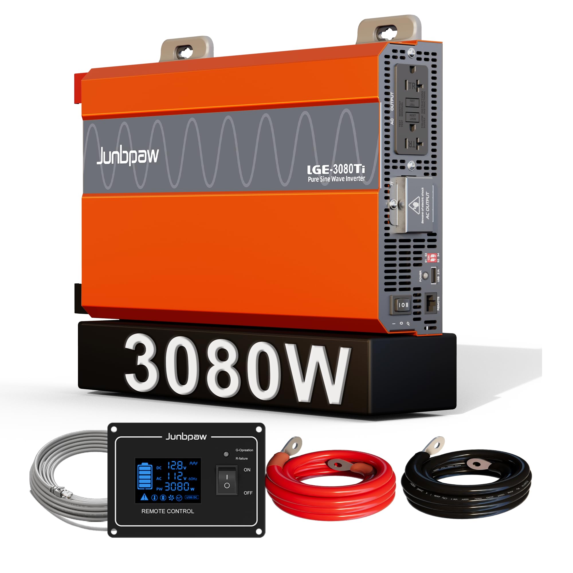 Amazon.co.jp: 3080W純正弦波インバーター GFCI接地漏電遮断器